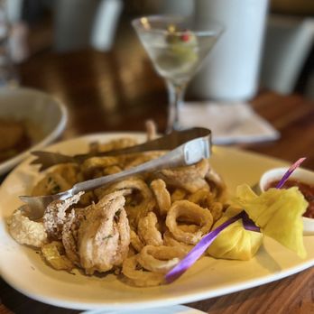 Andiamo Detroit Riverfront signature dishes Calamari FrittiGnocchi con PalominoVeal Saltimbocca
﻿